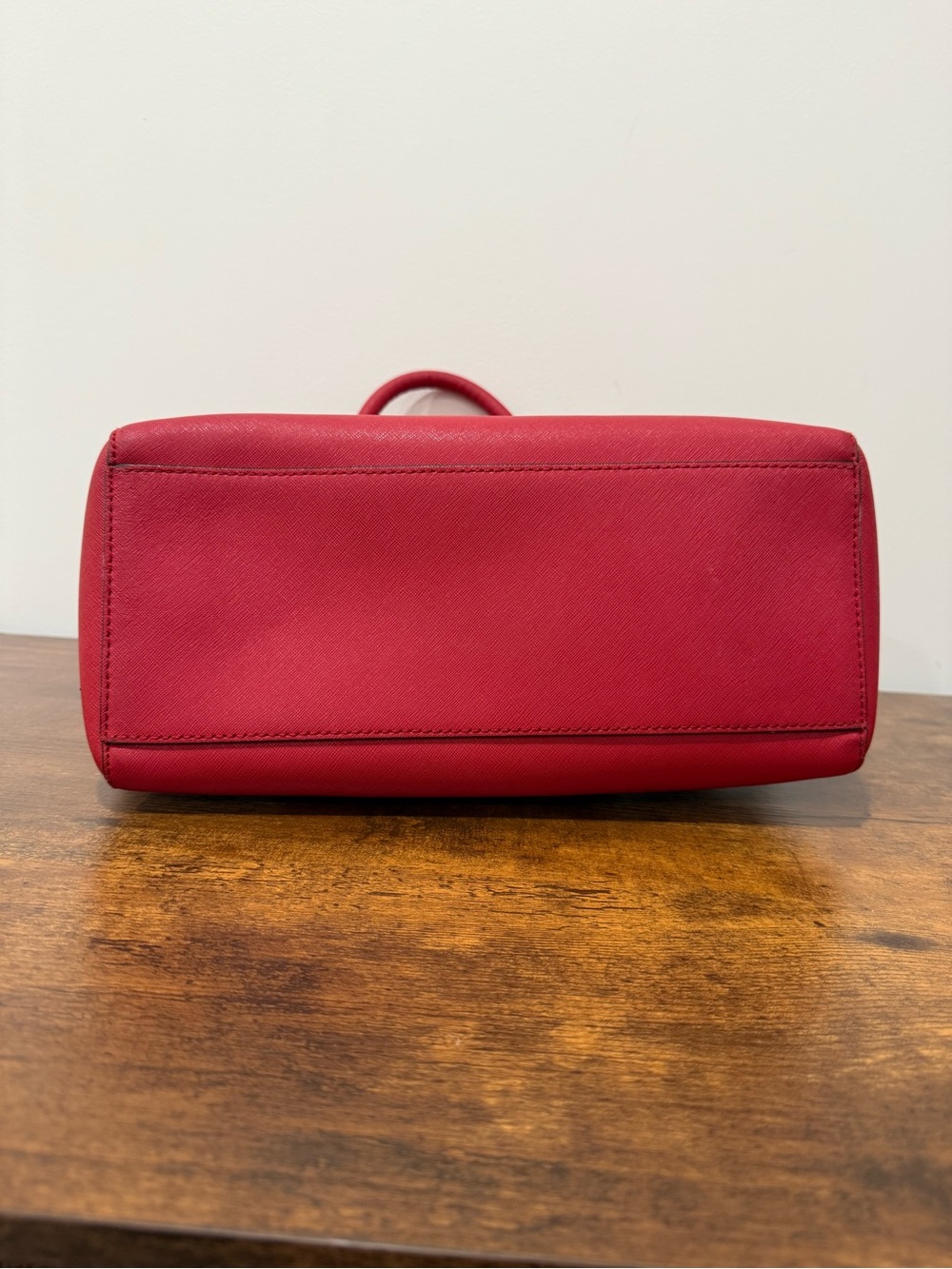 Kate Spade Cove Street Pillbox Red Leather Pippa Satchel Purse Handbag - Picture 5 of 11